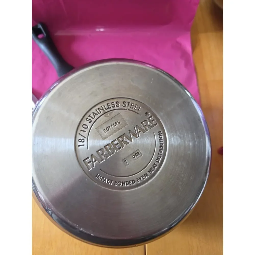Vintage Farberware 18/10 Stainless Steel 2qt Saucepan With Lid